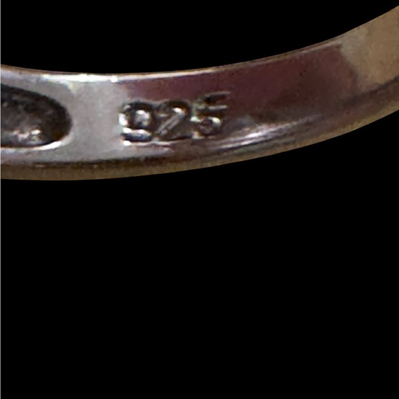 Blue Opal and Sterling Silver Ring — Size 8 - Picture 7 of 8